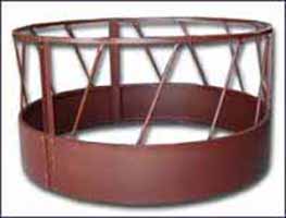 Heavy Duty Round Bale Feeder w/ Metal Bottom